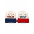 United States Cocktail Club Red White and Booze embroidered snapback hat natural navy and red brim color options twstd threads